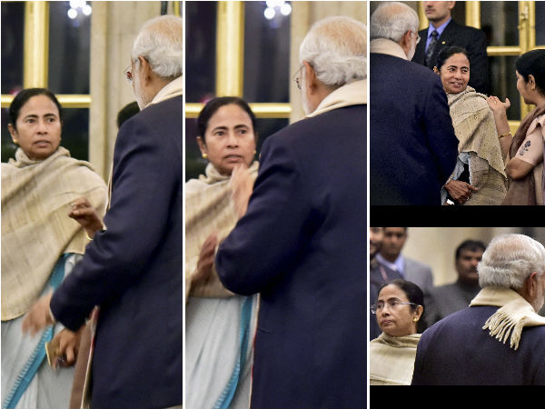 নৈশভোজে মোদী-মমতার আধ মিনিটের সাক্ষাৎ ইঙ্গিত দিচ্ছে অন্য অঙ্কের নৈশভোজে মোদী-মমতার আধ মিনিটের সাক্ষাৎ ইঙ্গিত দিচ্ছে অন্য অঙ্কের