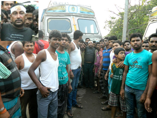ট্রাক চালক ও স্থানীয়দের মধ্যে বচসা, সীমান্তে আটকে ৭০০ ট্রাক ট্রাক চালক ও স্থানীয়দের মধ্যে বচসা, সীমান্তে আটকে ৭০০ ট্রাক