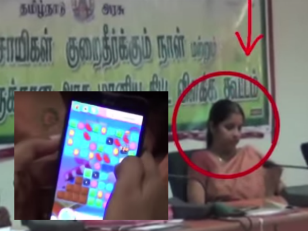 (ভিডিও) কৃষকদের ক্ষোভ কানেই যাচ্ছে না, সভা চলাকালীন ক্যান্ডি ক্রাশ খেলতে ব্যস্ত মহিলা আধিকারিক (ভিডিও) কৃষকদের ক্ষোভ কানেই যাচ্ছে না, সভা চলাকালীন ক্যান্ডি ক্রাশ খেলতে ব্যস্ত মহিলা আধিকারিক