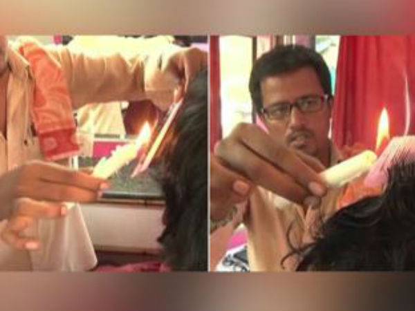 জ্বলন্ত মোমবাতি দিয়ে হেয়ারকাট? বিশ্বাস না হলে দেখে নিন ভিডিওটি জ্বলন্ত মোমবাতি দিয়ে হেয়ারকাট? বিশ্বাস না হলে দেখে নিন ভিডিওটি