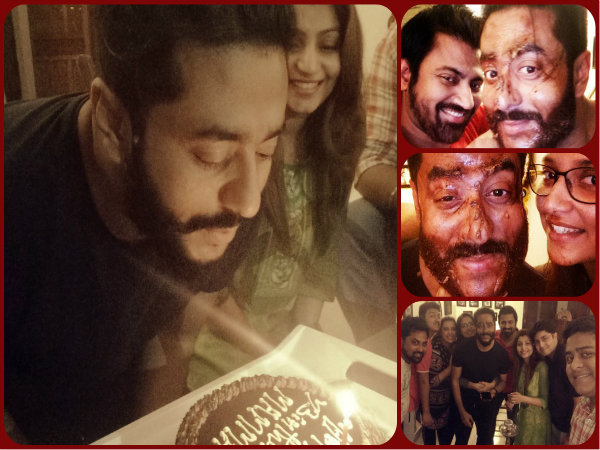 জন্মদিনে রাজকে কেক মাখালেন শুভশ্রী ! জন্মদিনে রাজকে কেক মাখালেন শুভশ্রী !