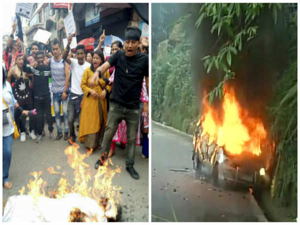 জ্বলছে পাহাড়: ট্যুরিস্ট লজে , থানায় আগুন, কেন্দ্রের কাছে আরও সেনা চাইল রাজ্য জ্বলছে পাহাড়: ট্যুরিস্ট লজে , থানায় আগুন, কেন্দ্রের কাছে আরও সেনা চাইল রাজ্য
