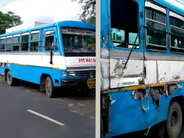 রেষারেষি জেরে বাস-ট্রাকের সংঘর্ষ, তিন যাত্রীর হাত কেটে পড়ল লরির উপর রেষারেষি জেরে বাস-ট্রাকের সংঘর্ষ, তিন যাত্রীর হাত কেটে পড়ল লরির উপর