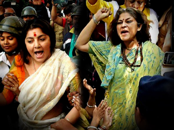 বিজেপির বসিরহাট অভিযান আটকে গেল দমদমেই, গ্রেফতার রূপা-লকেট বিজেপির বসিরহাট অভিযান আটকে গেল দমদমেই, গ্রেফতার রূপা-লকেট
