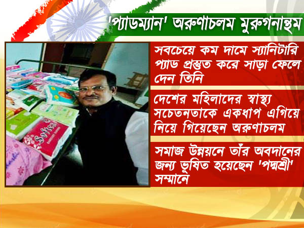'প্যাডম্যান' অরুণাচলম মুরুগানান্থম
