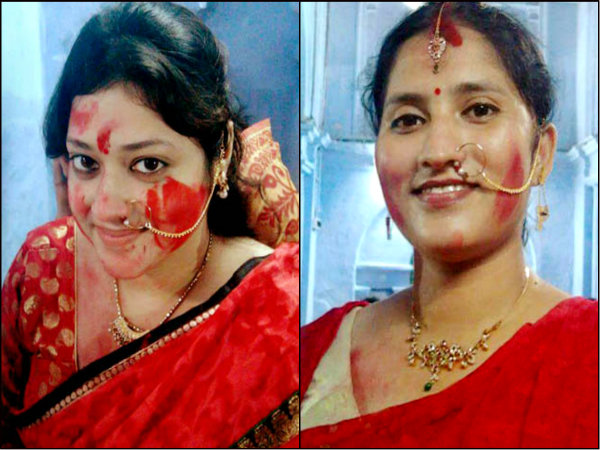 বরণ ও সিঁদুর খেলা