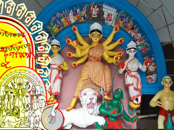 পুজোয় কলাবউ-এর ছাতার ঐতিহ্য এখনও ধরে রেখেছে জোড়াসাঁকোর দাঁ বাড়ি পুজোয় কলাবউ-এর ছাতার ঐতিহ্য এখনও ধরে রেখেছে জোড়াসাঁকোর দাঁ বাড়ি