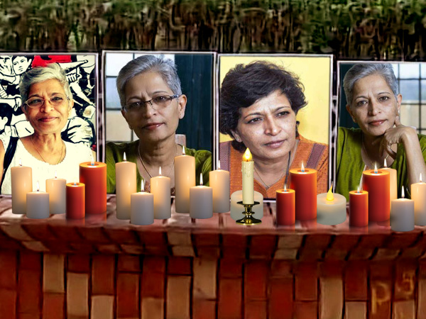 গৌরী লঙ্কেশ খুনে প্রতিবাদ কলকাতাতেও গৌরী লঙ্কেশ খুনে প্রতিবাদ কলকাতাতেও
