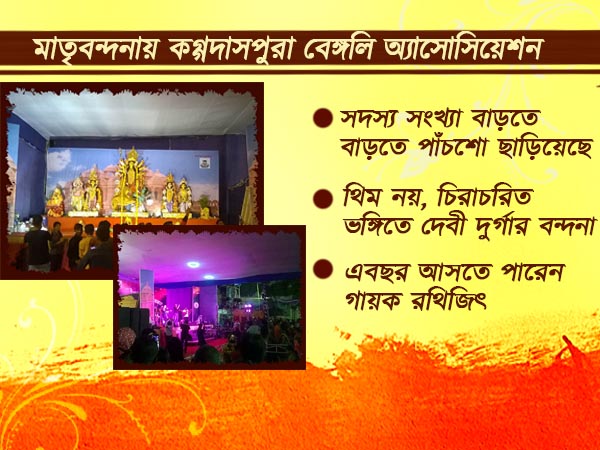 মাতৃবন্দনায় ১১তম বছরে পা রাখল বেঙ্গালুরুর কগ্গদাসপুরা বেঙ্গলি অ্যাসোসিয়েশনের দুর্গাপুজো মাতৃবন্দনায় ১১তম বছরে পা রাখল বেঙ্গালুরুর কগ্গদাসপুরা বেঙ্গলি অ্যাসোসিয়েশনের দুর্গাপুজো