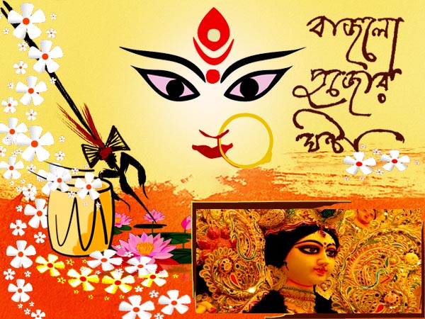 সোনার শাড়িতে সাজবেন মা দুর্গা সোনার শাড়িতে সাজবেন মা দুর্গা