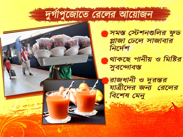 পুজোর সময়ে এই ট্রেনের যাত্রীদের জন্য থাকছে খাবারের এলাহি আয়োজন পুজোর সময়ে এই ট্রেনের যাত্রীদের জন্য থাকছে খাবারের এলাহি আয়োজন