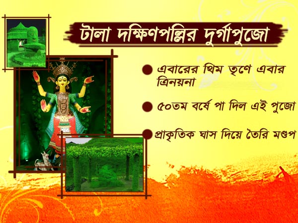 কংক্রিটের জঙ্গলে তাজা ঘাসের ছোঁয়া পেতে চান, ঘুরে আসুন টালা দক্ষিণপল্লির পুজো মণ্ডপে কংক্রিটের জঙ্গলে তাজা ঘাসের ছোঁয়া পেতে চান, ঘুরে আসুন টালা দক্ষিণপল্লির পুজো মণ্ডপে