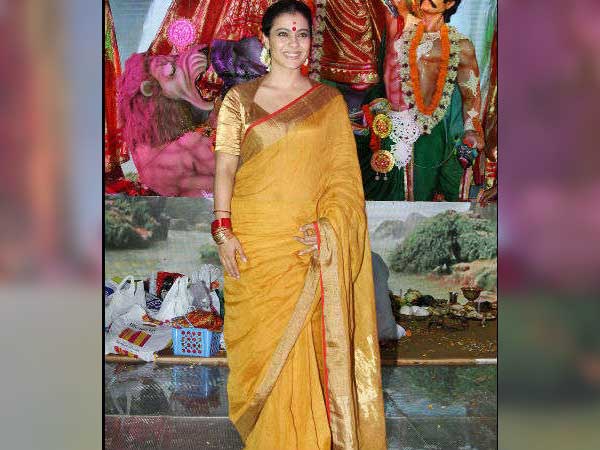 কাজলের পুজোর সাজ