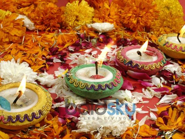 মাটির প্রদীপ দান