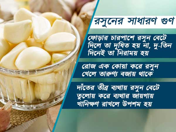 রসুনের সাধারণ গুণ