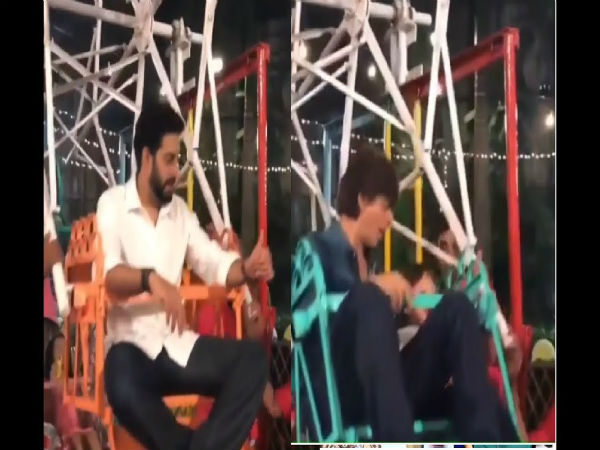 পার্টিতে নাগোর দোলায় শাহরুখ
