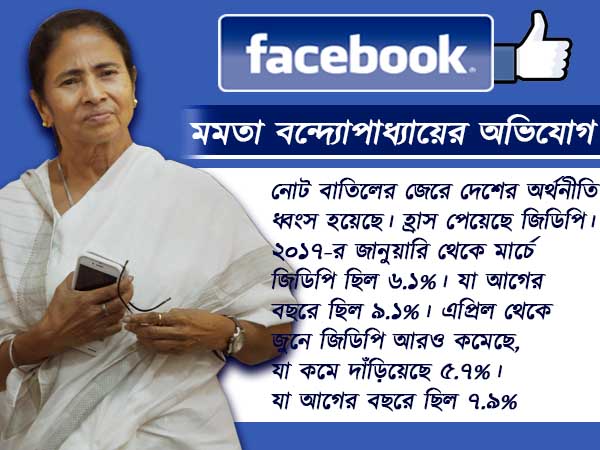 নোট বাতিলের বর্ষপূর্তিতে মোদীর বিরুদ্ধে তদন্ত দাবি মমতার, কী লিখলেন ফেসবুক পোস্টে নোট বাতিলের বর্ষপূর্তিতে মোদীর বিরুদ্ধে তদন্ত দাবি মমতার, কী লিখলেন ফেসবুক পোস্টে