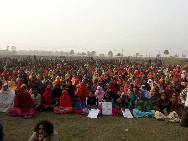 ভাঙড়ে সভা জমি আন্দোলনকারীদের