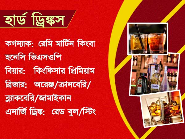পানীয়ের তালিকা