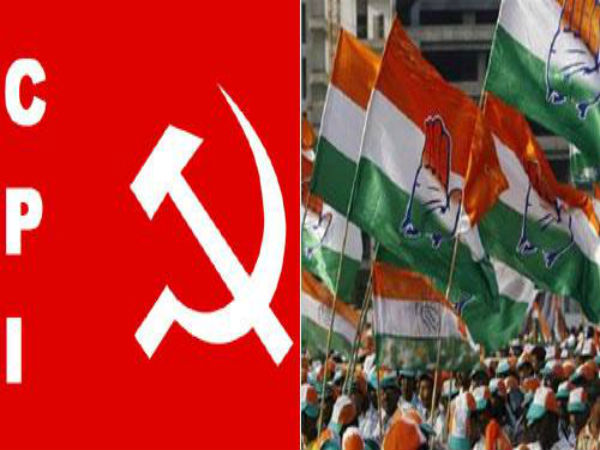কংগ্রেসী-সখ্যতার প্রশ্নে দুই শরিক দ্বিধাবিভক্ত, বিজেপিকে রুখতে পথ দেখাচ্ছে সিপিআই কংগ্রেসী-সখ্যতার প্রশ্নে দুই শরিক দ্বিধাবিভক্ত, বিজেপিকে রুখতে পথ দেখাচ্ছে সিপিআই