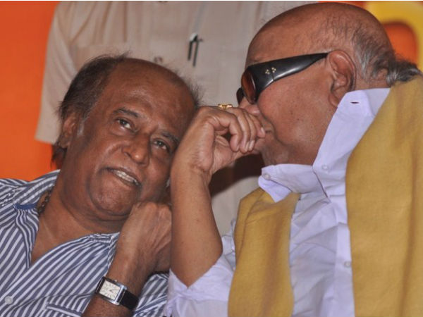 রাজনীতিক রজনী দেখা করবেন করুণানিধির সঙ্গে, ডিএমকে-থালাইভা সাক্ষাৎ ঘিরে সরগরম তামিলনাড়ু রাজনীতি রাজনীতিক রজনী দেখা করবেন করুণানিধির সঙ্গে, ডিএমকে-থালাইভা সাক্ষাৎ ঘিরে সরগরম তামিলনাড়ু রাজনীতি