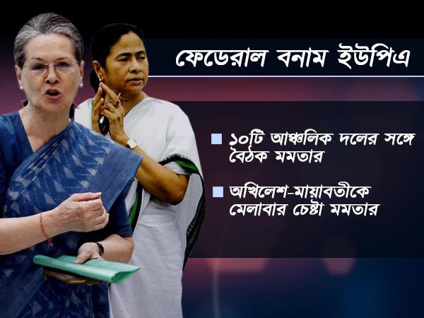 মোদী-বিরোধী জোটে মুখ মমতাই! প্রশ্নে ফেডেরাল ফ্রন্ট নাকি নয়া মডেলের ইউপিএ মোদী-বিরোধী জোটে মুখ মমতাই! প্রশ্নে ফেডেরাল ফ্রন্ট নাকি নয়া মডেলের ইউপিএ