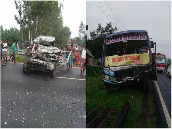 কান্দি থেকে দিঘা যাওয়ার পথে মর্মান্তিক দুর্ঘটনা! শাসকদলের ৫ জনের মৃত্যু কান্দি থেকে দিঘা যাওয়ার পথে মর্মান্তিক দুর্ঘটনা! শাসকদলের ৫ জনের মৃত্যু