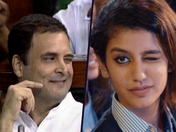 লোকসভায় চোখ টিপলেন রাহুল গান্ধী লোকসভায় চোখ টিপলেন রাহুল গান্ধী