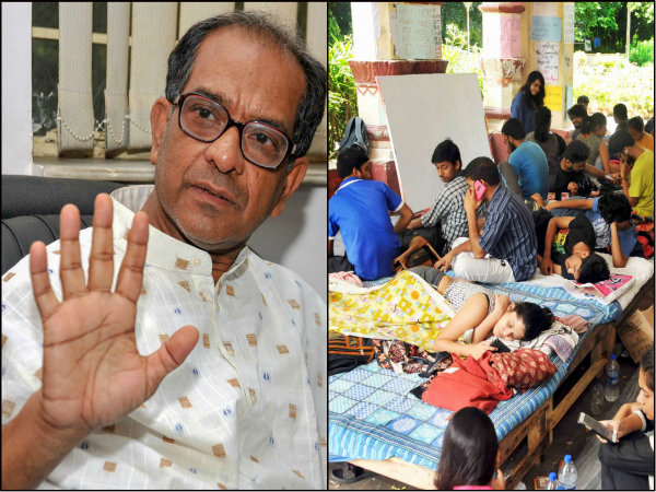 অনশনরত পড়ুয়াদের মুখোমুখি উপাচার্য! কাতর আবেদনেও কাটল না যাদবপুরের জট অনশনরত পড়ুয়াদের মুখোমুখি উপাচার্য! কাতর আবেদনেও কাটল না যাদবপুরের জট