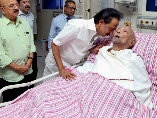 করুণানিধির শারীরিক অবস্থার অবনতি করুণানিধির শারীরিক অবস্থার অবনতি