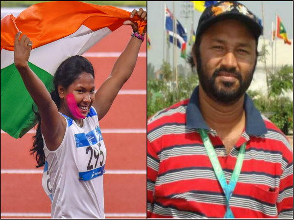 সুভাষ সরকার - হেপ্টাথলনিস্ট স্বপ্না বর্মনের কোচ