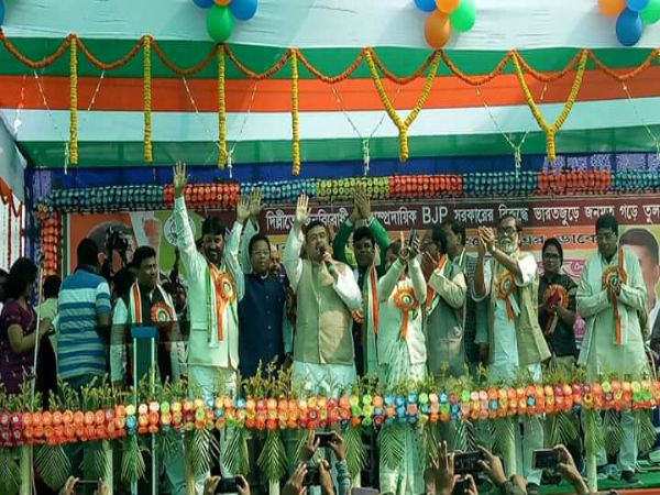 জলঙ্গির কলেজ মাঠে মিনি ব্রিগেড