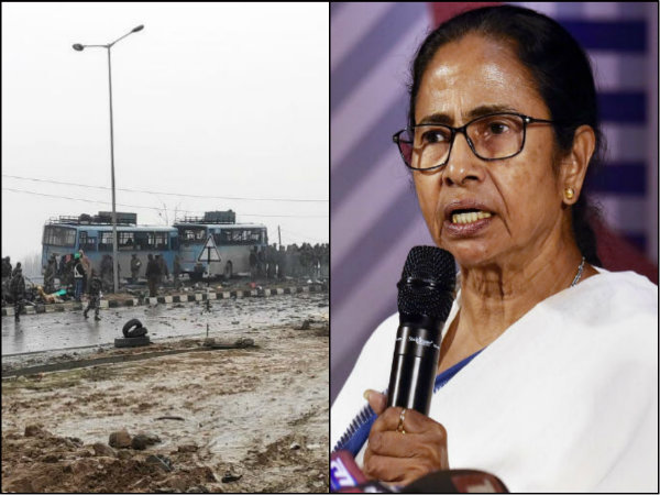 পুলওয়ামা জঙ্গি হামলায় গাফিলতি যাঁদের তাঁদেরও শাস্তি চান মমতা, নিশানায় মোদী সরকার পুলওয়ামা জঙ্গি হামলায় গাফিলতি যাঁদের তাঁদেরও শাস্তি চান মমতা, নিশানায় মোদী সরকার