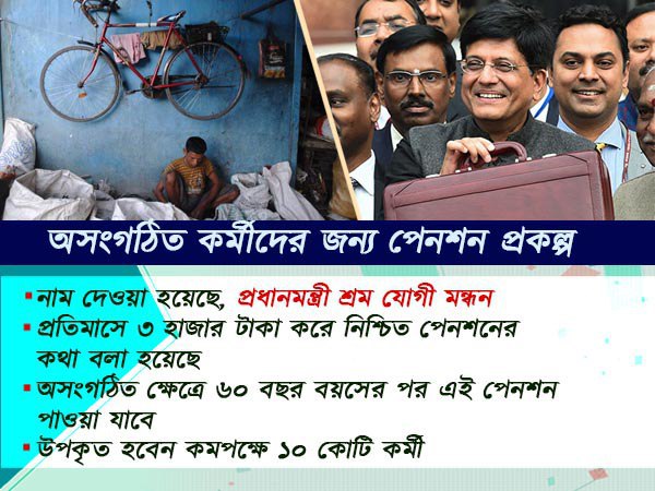 অসংগঠিত কর্মীদের জন্য বড় পেনশন প্রকল্প! লোকসভা নির্বাচনের আগে মোদীর মাস্টার স্ট্রোক অসংগঠিত কর্মীদের জন্য বড় পেনশন প্রকল্প! লোকসভা নির্বাচনের আগে মোদীর মাস্টার স্ট্রোক