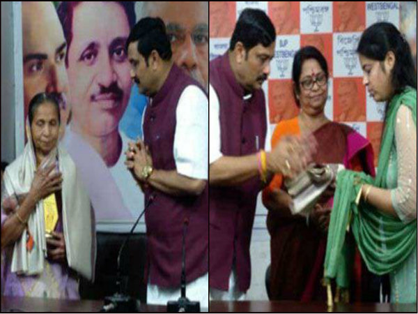 বিজেপির সদর দফতরে দুই শহিদ পরিবার! নারী দিবসে মোক্ষম ‘বার্তা’ গেরুয়া শিবিরের বিজেপির সদর দফতরে দুই শহিদ পরিবার! নারী দিবসে মোক্ষম ‘বার্তা’ গেরুয়া শিবিরের