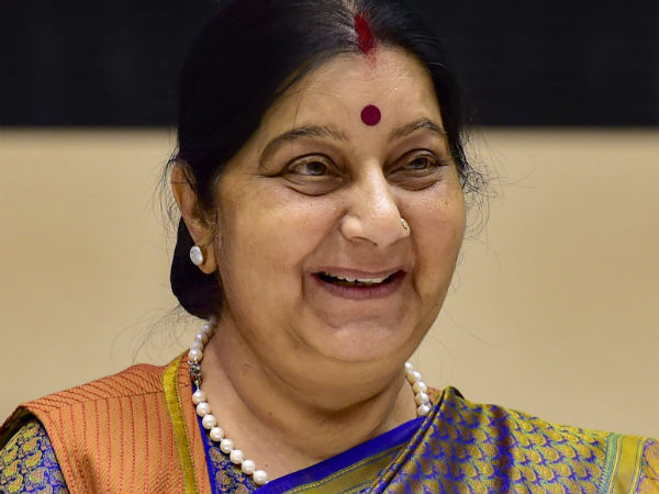 স্বাগত জানালেন সুষমা স্বরাজ