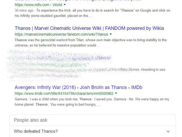 গুগল-এ Thanos লিখে দেখুন খালি একবার! তাজ্জব হয়ে যাবেন এই কাণ্ডে গুগল-এ Thanos লিখে দেখুন খালি একবার! তাজ্জব হয়ে যাবেন এই কাণ্ডে