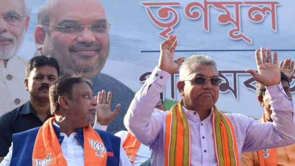 মুকুল রায়ের লোকের বিক্ষোভ