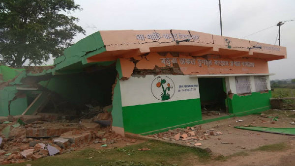 সদাইপুরে তৃণমূল নেতার বাড়িতে বিস্ফোরণ