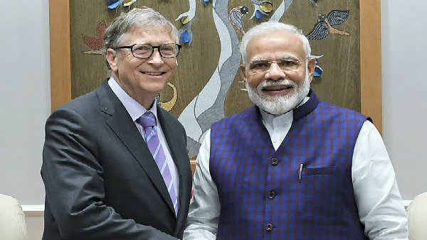 ভারত সফরে এসে প্রধানমন্ত্রী নরেন্দ্র মোদীর সঙ্গে সাক্ষাৎ বিল গেটসের ভারত সফরে এসে প্রধানমন্ত্রী নরেন্দ্র মোদীর সঙ্গে সাক্ষাৎ বিল গেটসের