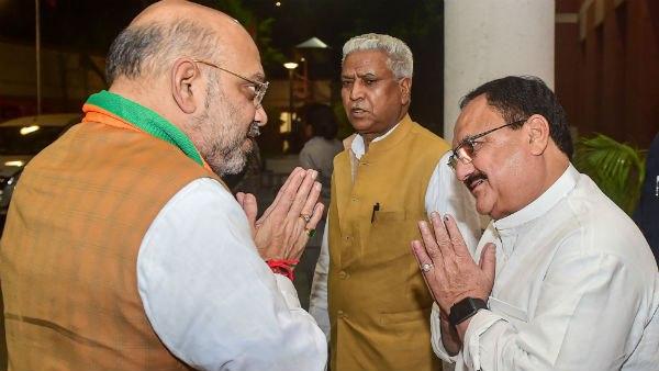 মধ্যপ্রদেশ নিয়ে বৈঠকে অমিত শাহ ও জেপি নাড্ডা