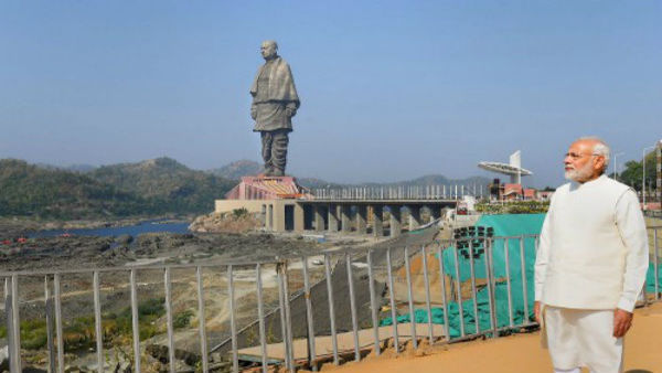 ২০১৮-তে মূর্তির উদ্বোধন