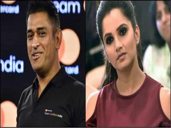 ধোনিকে নীল জার্সিতে আরও একবার দেখতে চান সানিয়া