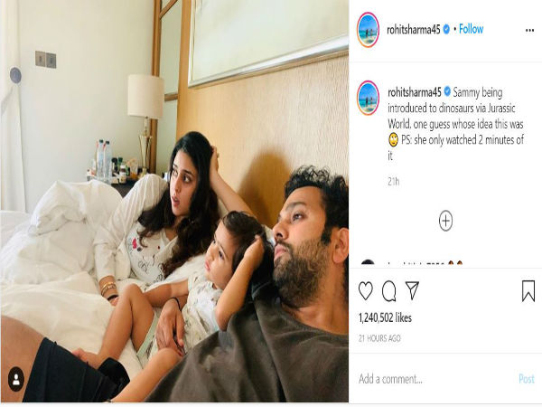 ২ মিনিটের বেশি টিকল না জুরাসিক ওয়ার্ল্ড! স্ত্রীকে ট্রোলড রোহিতের ২ মিনিটের বেশি টিকল না জুরাসিক ওয়ার্ল্ড! স্ত্রীকে ট্রোলড রোহিতের