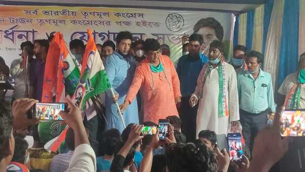 তৃণমূলের সংবর্ধনা সভা