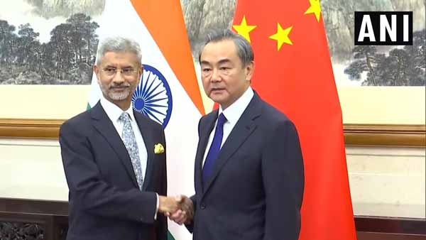 জয়শঙ্কর এবং চিনের বিদেশমন্ত্রী ওয়াংয়ের বৈঠক
