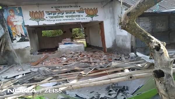 হামলা উত্তর ২৪ পরগনাতেও