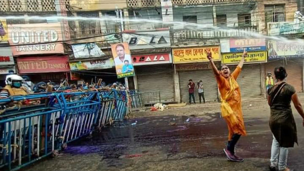 বিজেপির নবান্ন অভিযানে জলকামান বিতর্ক