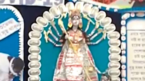 নেটাপাড়ায় সাড়া ফেলেছে ইচ্ছাগঞ্জের ওষুধের তৈরি দুর্গা
