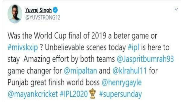 রোমহর্ষক ম্যাচ নিয়ে যুবরাজ যা বললেন